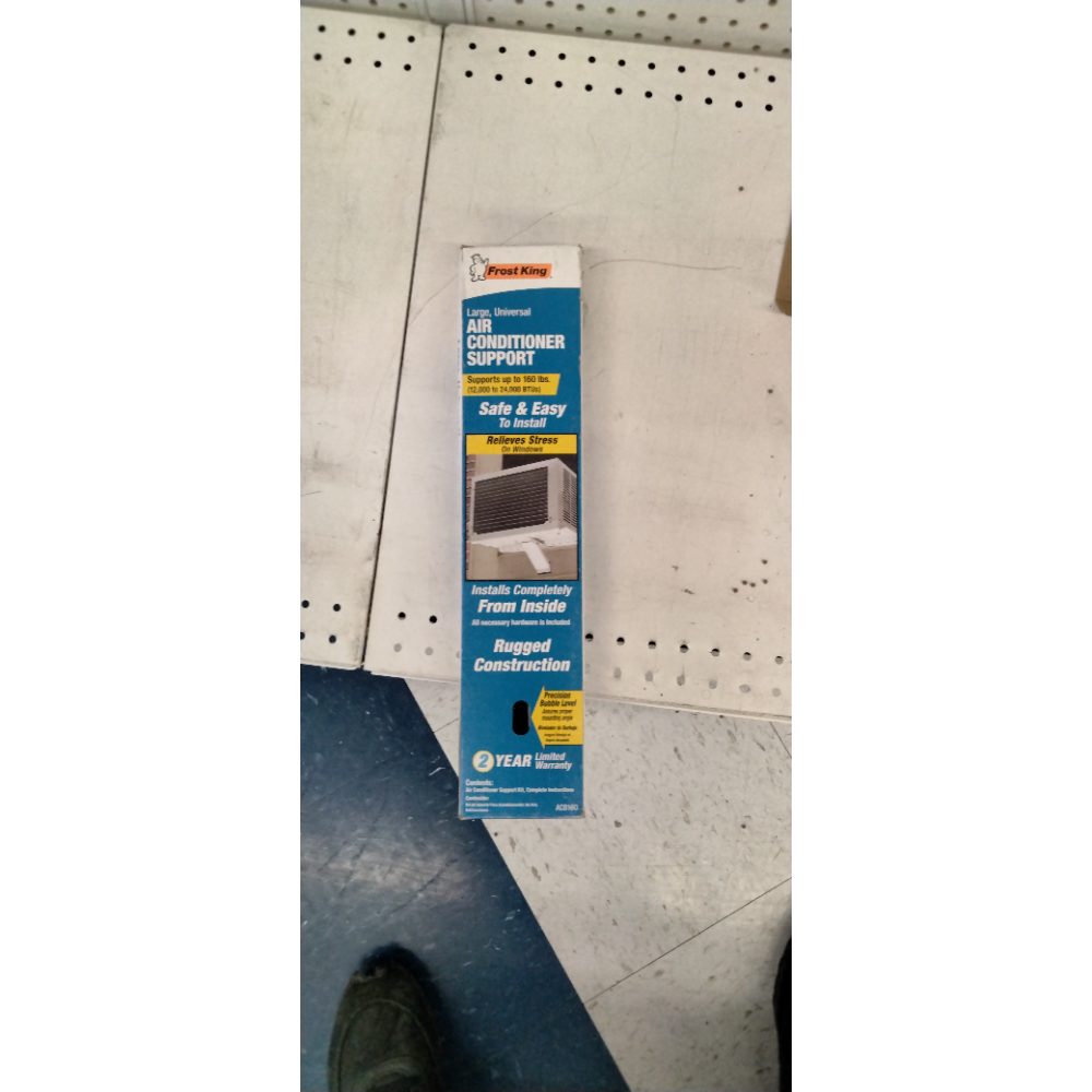 Frost King ACB160H Heavy Duty Steel Air Conditioner Support Brackets, Holds up to 160lbs , White