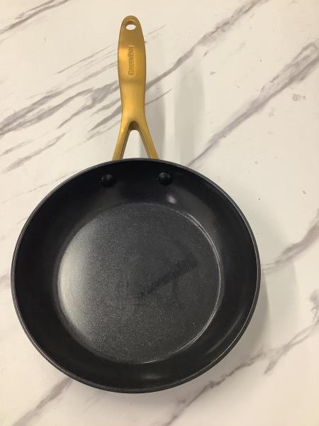 GreenPan Magneto Induction Technology Frying Pan, Non-stick, Gold Handle Retail $60.00