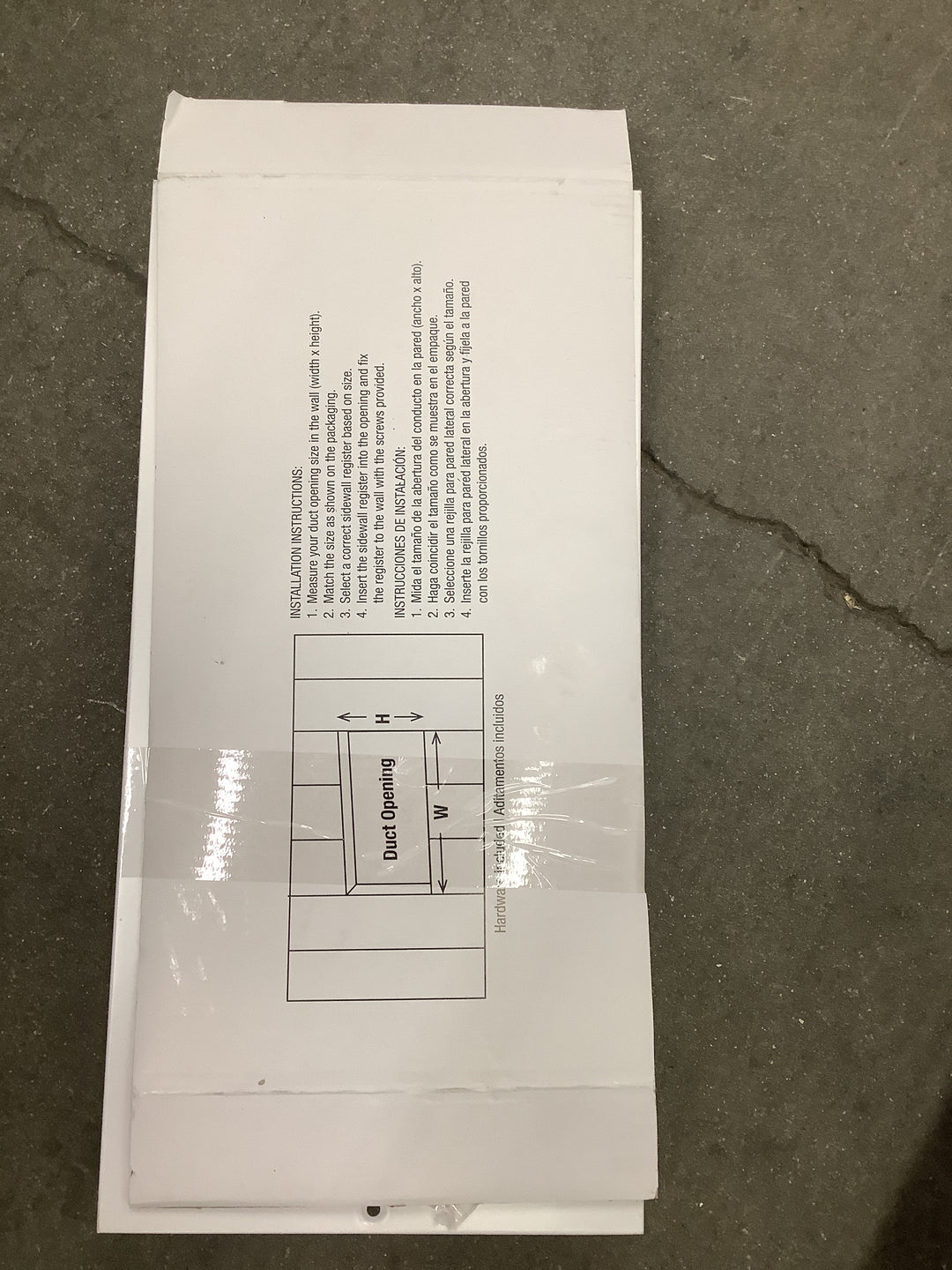 Reliabilt 14”x6” sidewall register