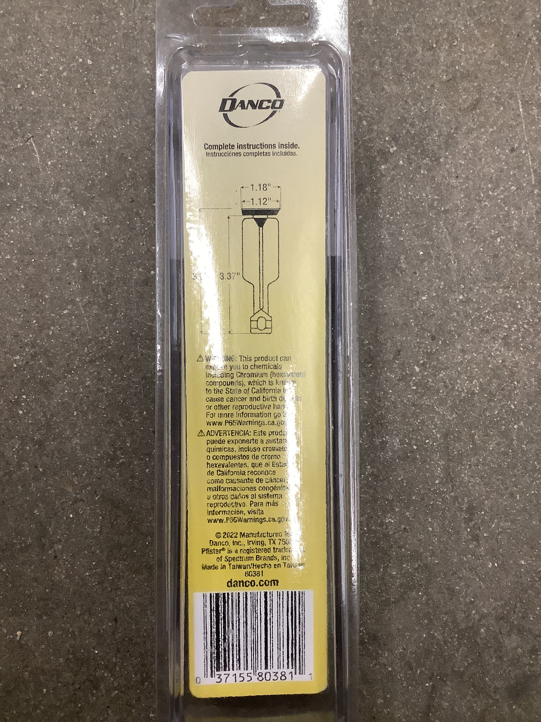 DANCO POP-UP STOPPER FOR PR PF CH