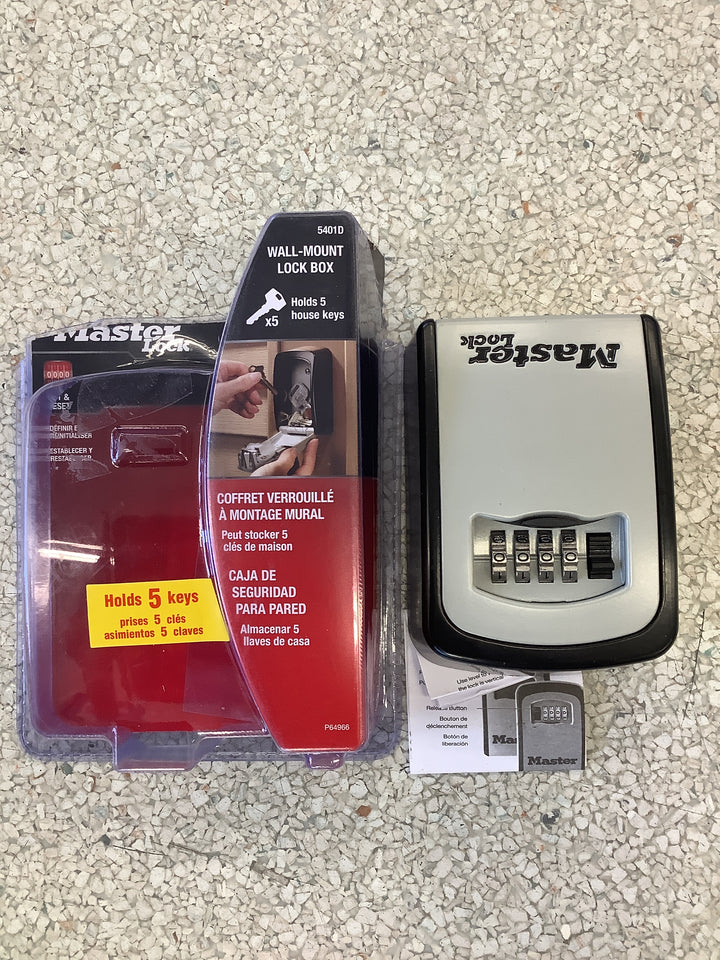 Master Lock 5423D Wall Mount Key Safe Lock Box - Quantity 4
