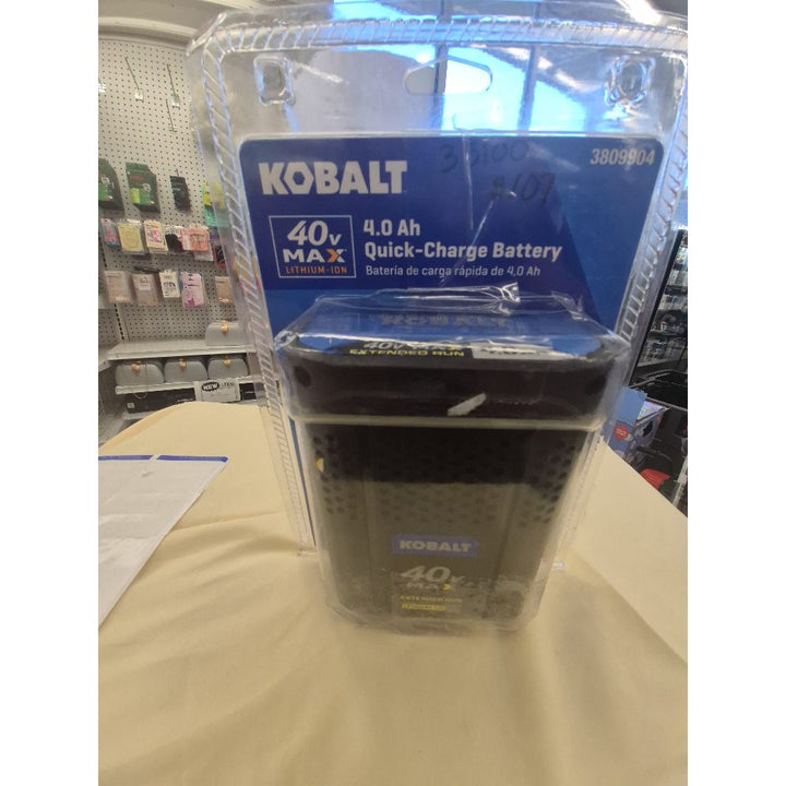 Kobalt 40V MAX, 4.0 Ah Quick-Charge Battery, Lithium-Ion