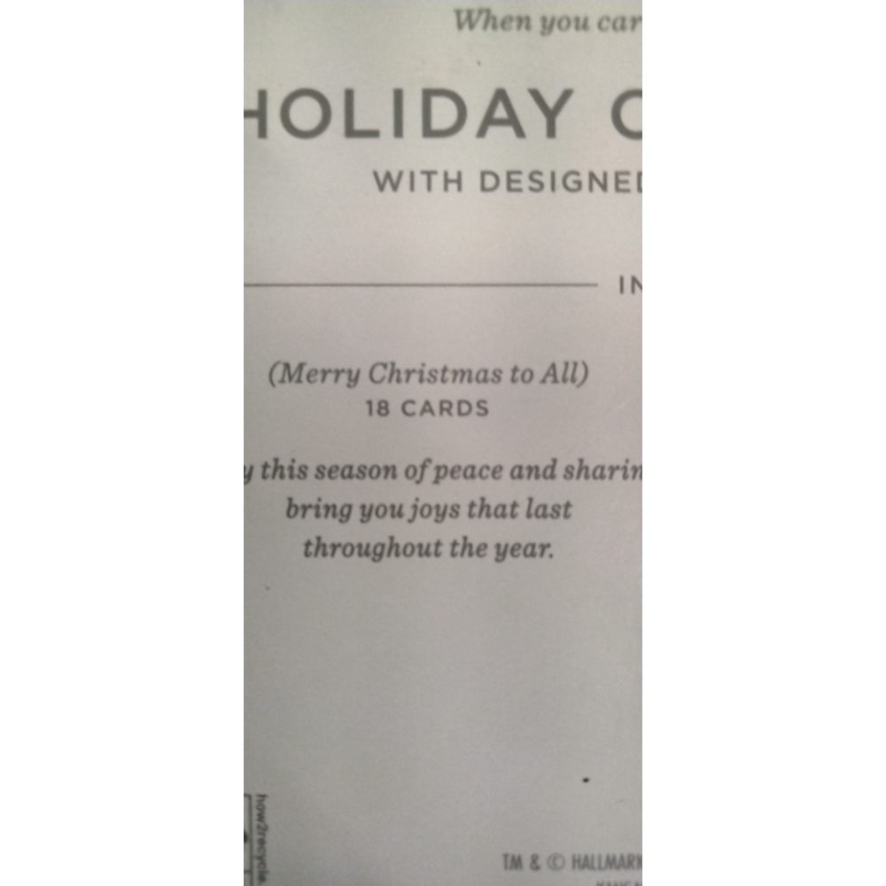 Hallmark 35 Holiday Card Assortment - Designed Self-Sealing Envelopes Retail $25.00