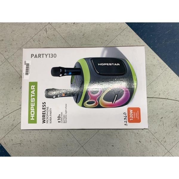 Hopestar PARTY130 Wireless Microphone Karaoke Party Speaker - Dynamic Light Show Retail $150.00