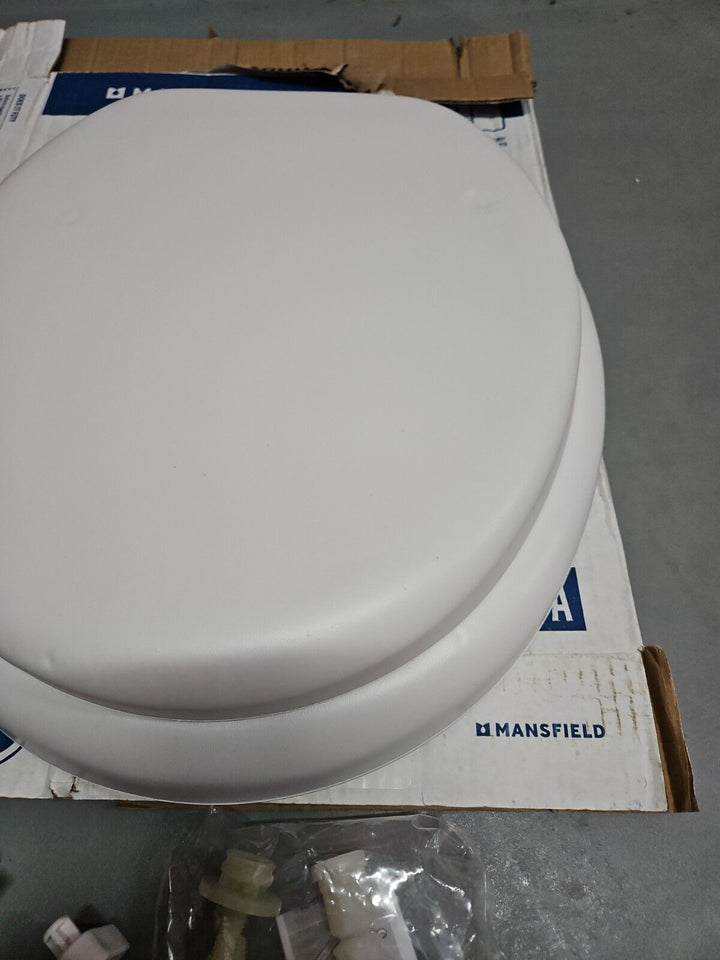 Mansfield White Round Toilet Seat