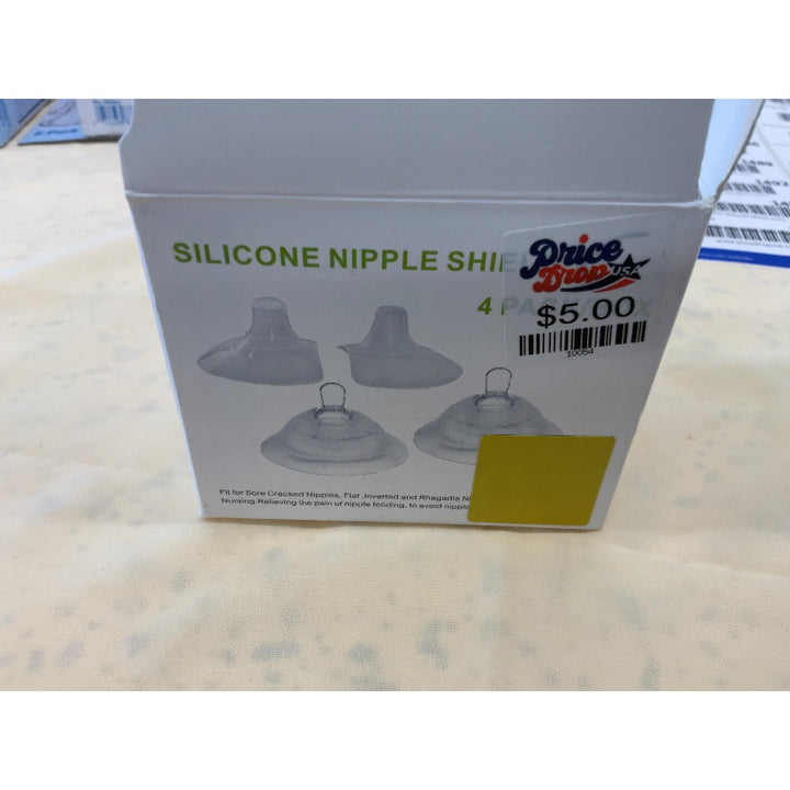 Silicone Nipple Shield - Sore/Inverted Nipple Relief, Nursing Aid - 4 Pack