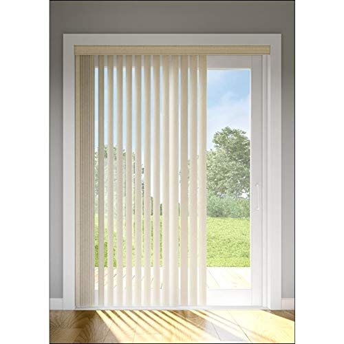 Levolor Trim+Go 13-Pack 3.5-in S-Curve Ciara Stone Plastic Vertical Vanes (Common:; Actual: 3.5-in x 84-in)