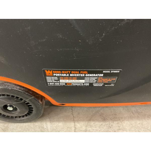WEN 6800W Dual Fuel Portable Inverter Generator DF6801X - Orange Retail $798.00