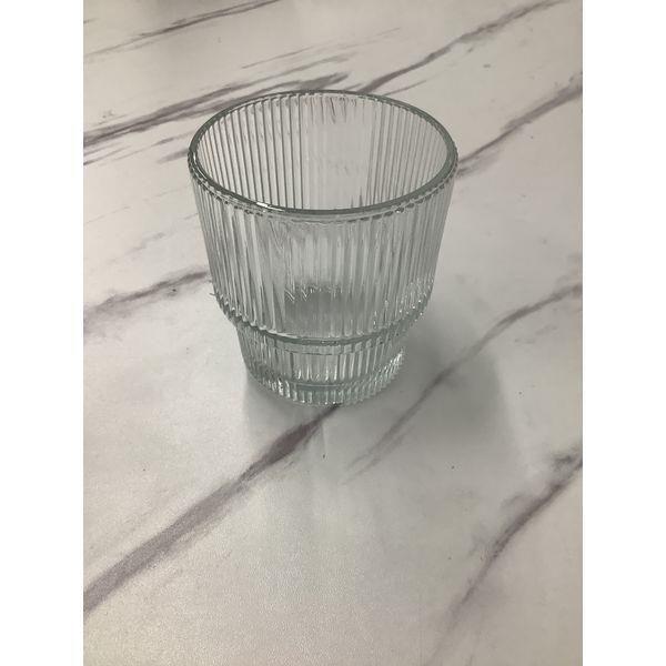 Glass Tumbler - Ribbed Design Retail $1.99
