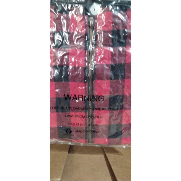 FAIRY SEASON Christmas Buffalo Plaid Vest For Women Leopard Sleeveless Cardigan Women Coat Zipper Jacket Gilet with Pockets Retail $49.00