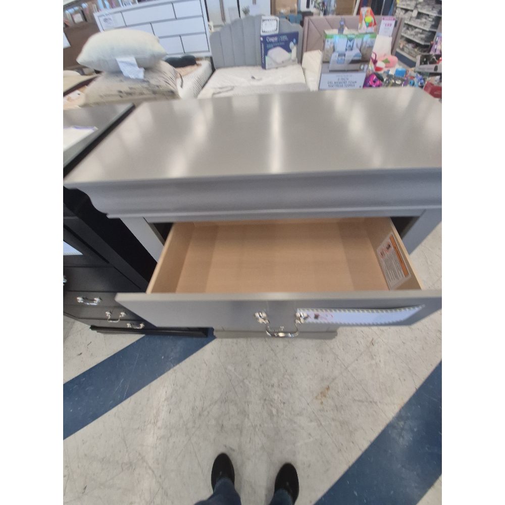 Filing Cabinet - 5 Drawers, Metal Construction, Gray