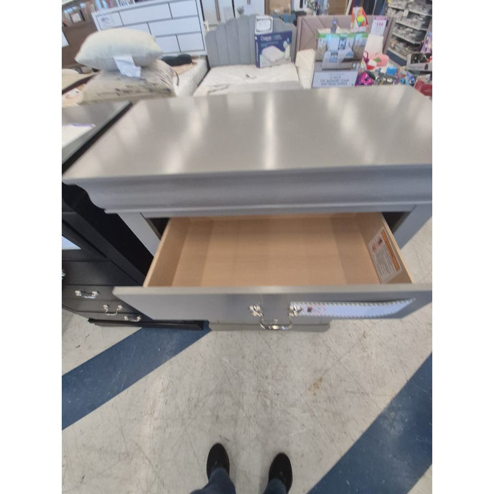 Filing Cabinet - 5 Drawers, Metal Construction, Gray