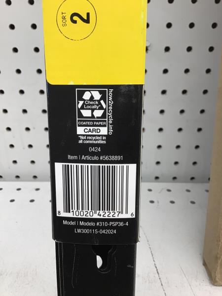 Project Source, Heavy Duty 36-in Vertical Posts - Shelving System Retail $35.00