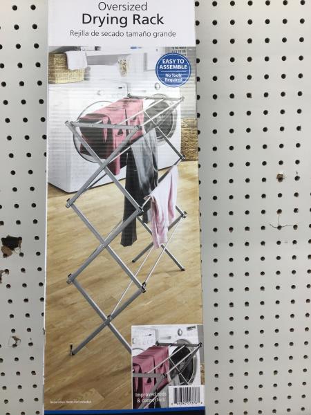 Oversized Drying Rack - Easy to Assemble, Rust-Resistant Steel Frame Retail $30.00