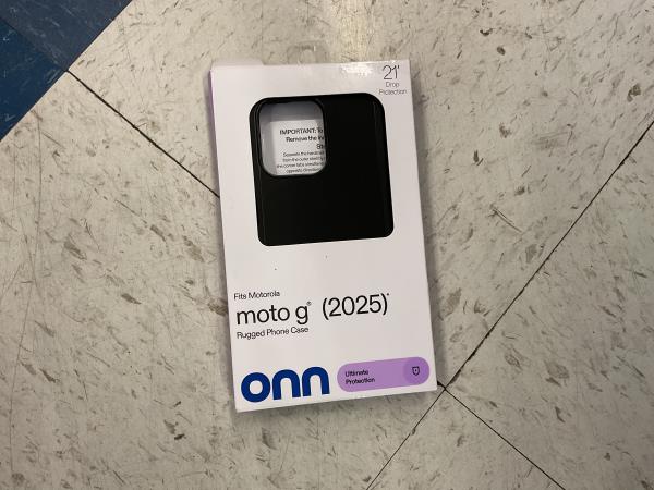 Onn rugged phone case for Motorola moto g (2025)-Black Retail $19.97
