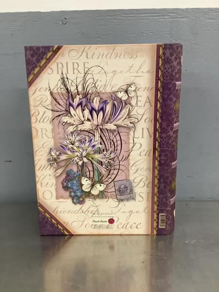 Fleur Studio Purple Floral Keepsake Box Retail $25.00