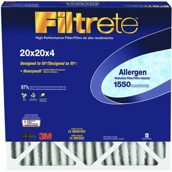 3M COMPANY DP02DC-4 Filtrete Filter, 20 x 20 x 4-Inch, White