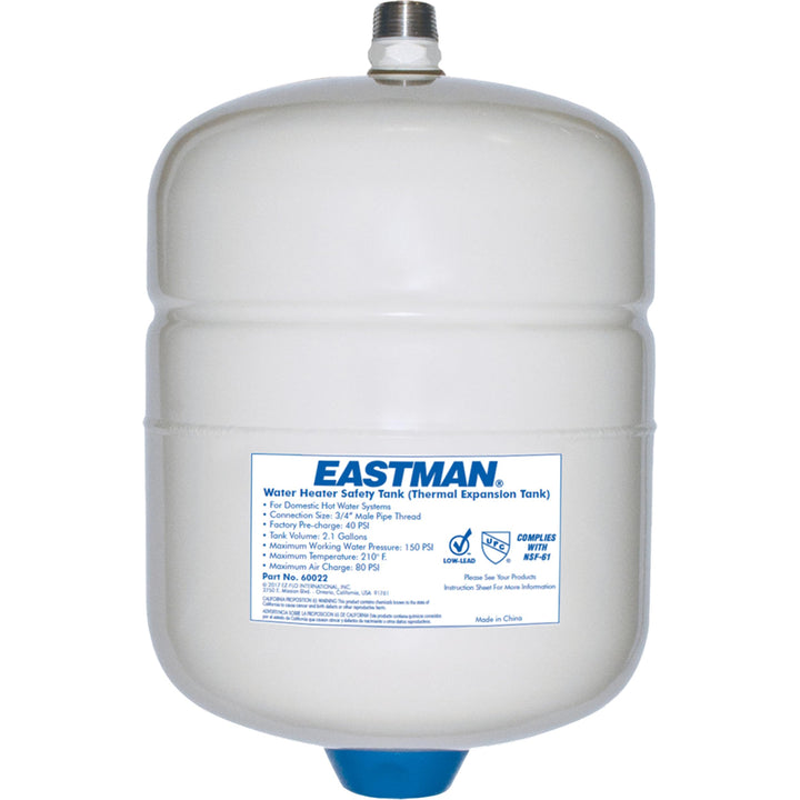 Eastman Thermal Expansion Tank, 2 gal, 3/4 in MIP Connection, 60022