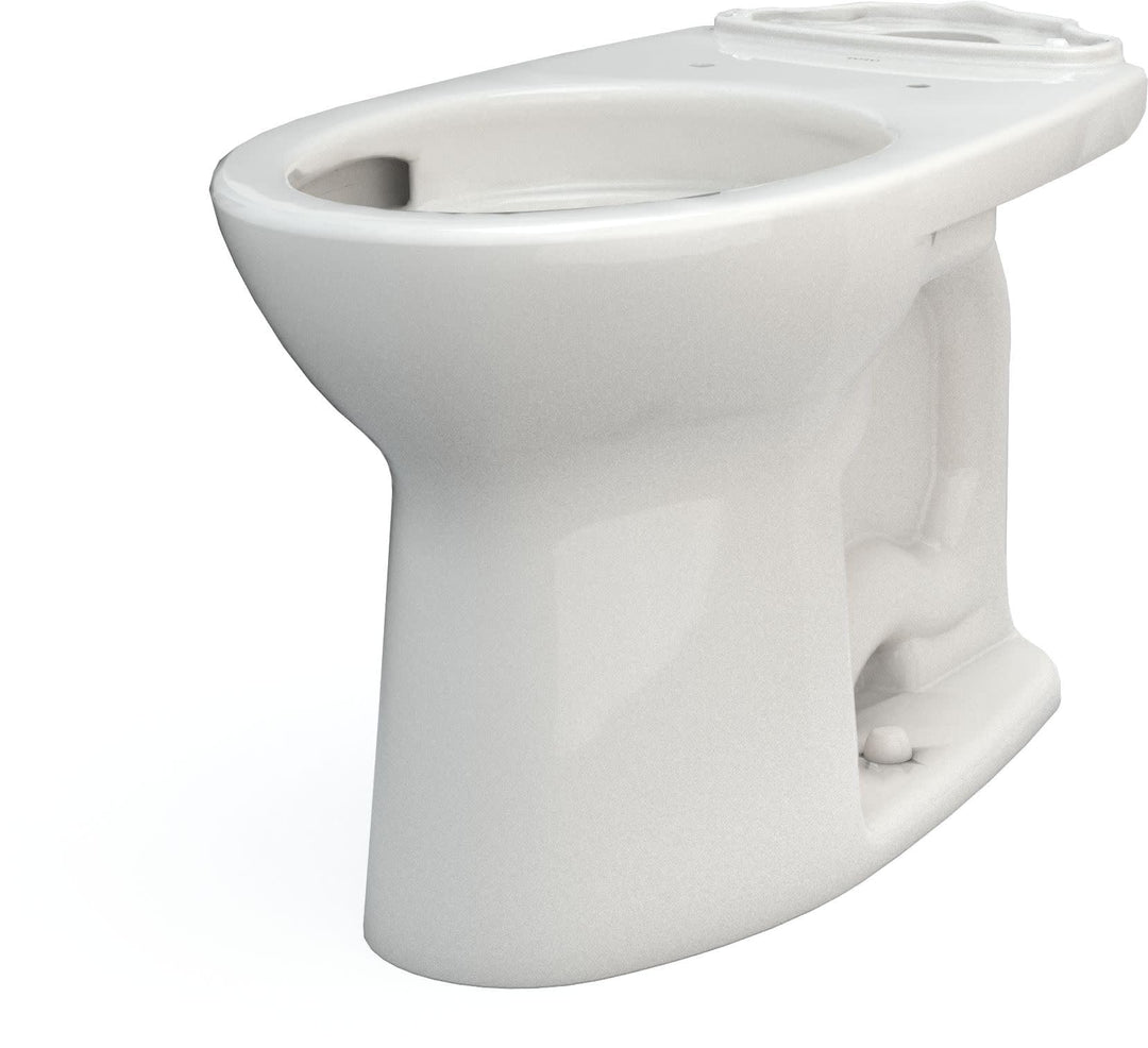 TOTO Drake Elongated Universal Height TORNADO FLUSH Toilet Bowl with CEFIONTECT, Cotton White - C776CEFG#01