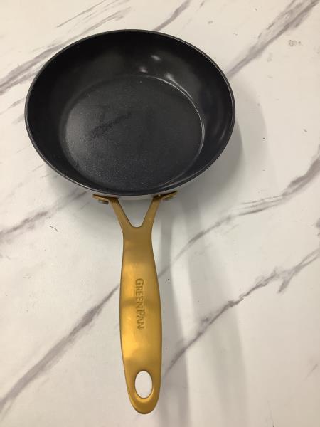 GreenPan Magneto Induction Technology Frying Pan, Non-stick, Gold Handle Retail $60.00