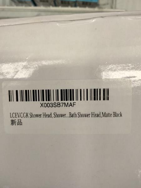 LCEVCGK Shower Head - Bath Shower Head, Matte Black Retail $220.00