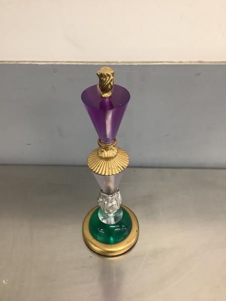 Decorative Table Lamp - Purple, Gold, and Green Accents Retail $175.00