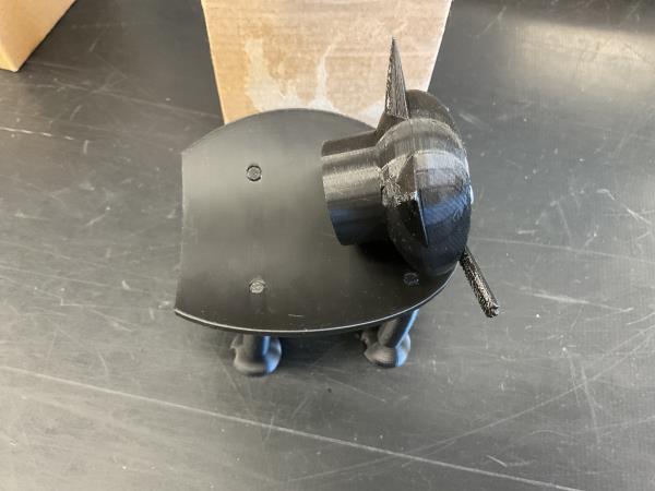3D printed black cat toilet paper holder Retail $10.42