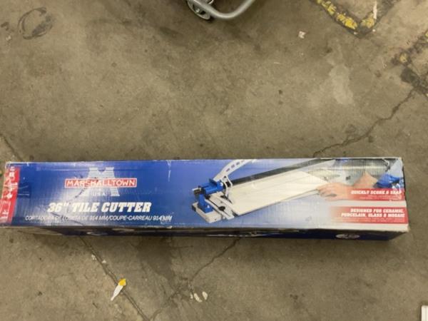 Marshalltown 36" Tile Cutter - Ceramic, Porcelain, Glass Retail $140.00