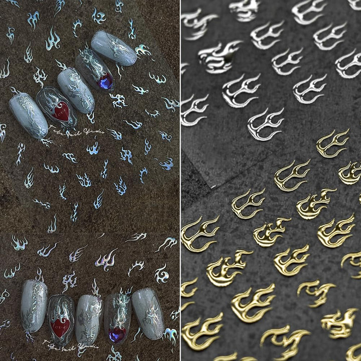 Shell Light Butterflies Nail Stickers Embossed Spring Nail Decal for Women Girls Acrylic Manicure Butterfly Nails Art Designs (Butterfly-2)