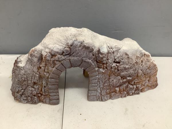 Hygger Rock Cave Hideaway with Archway - Snow-Covered Landscape Accent Retail $24.99