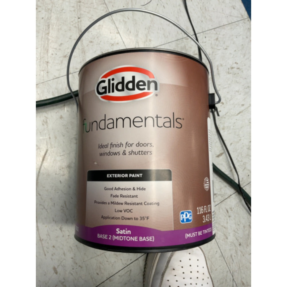 Glidden Fundamentals Exterior Paint Tintable Base / , Satin, 1 Gallon