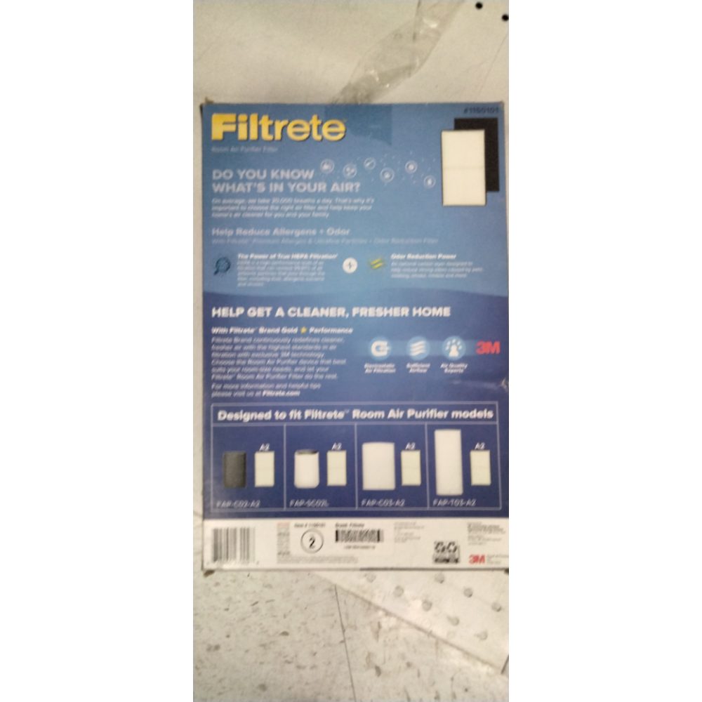 3M 1150101 True HEPA Air Purifier Filter