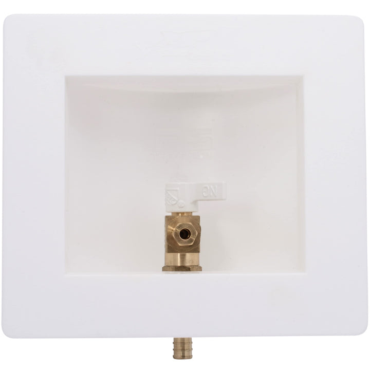 SharkBite 1/2 x 1/4 Inch Compression PEX Crimp Ice Maker Outlet Box, 25740