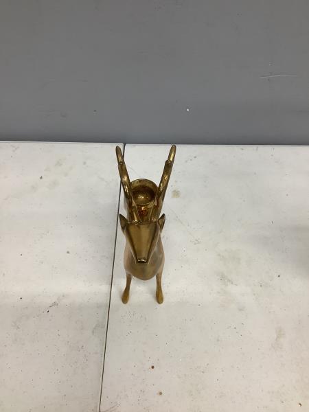 Brass Reindeer Candle Holder Retail $29.99