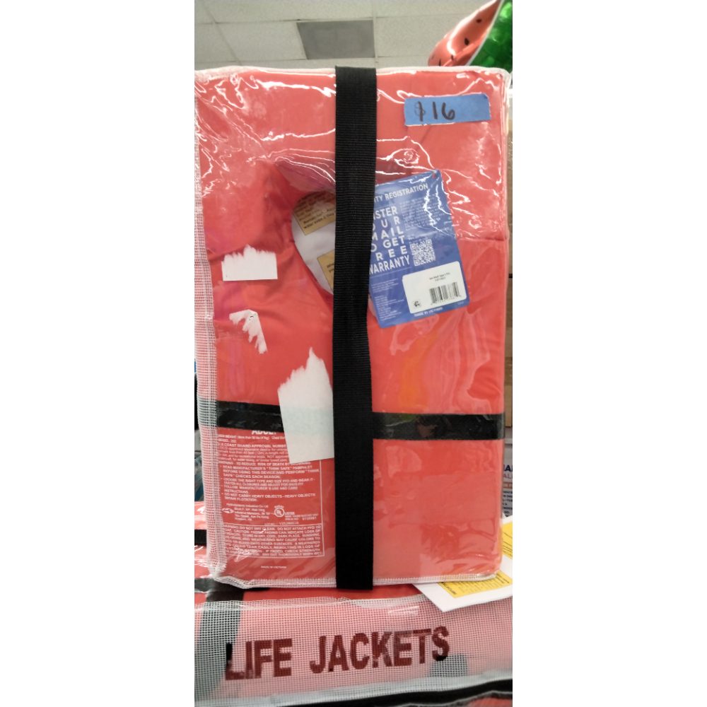 Fluid Adult Type II Life Vest  4 Pack