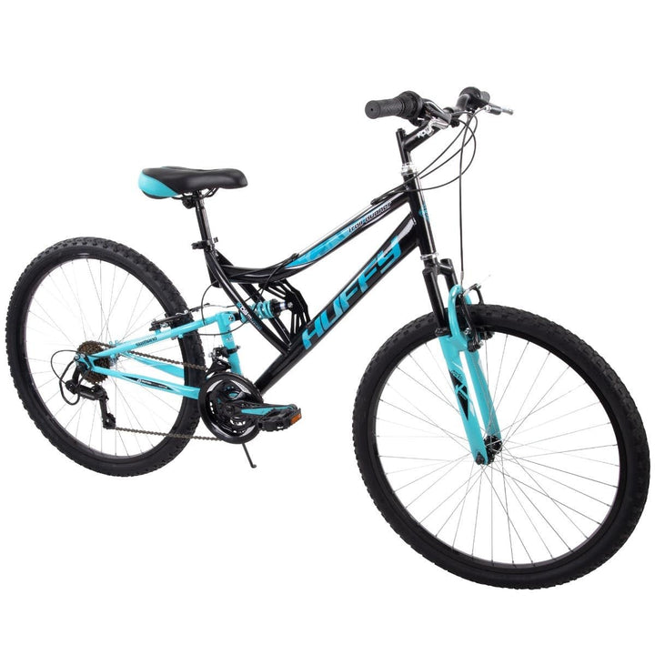Trail Runner Women's Mountain Bike, Black and Blue, 26-inch