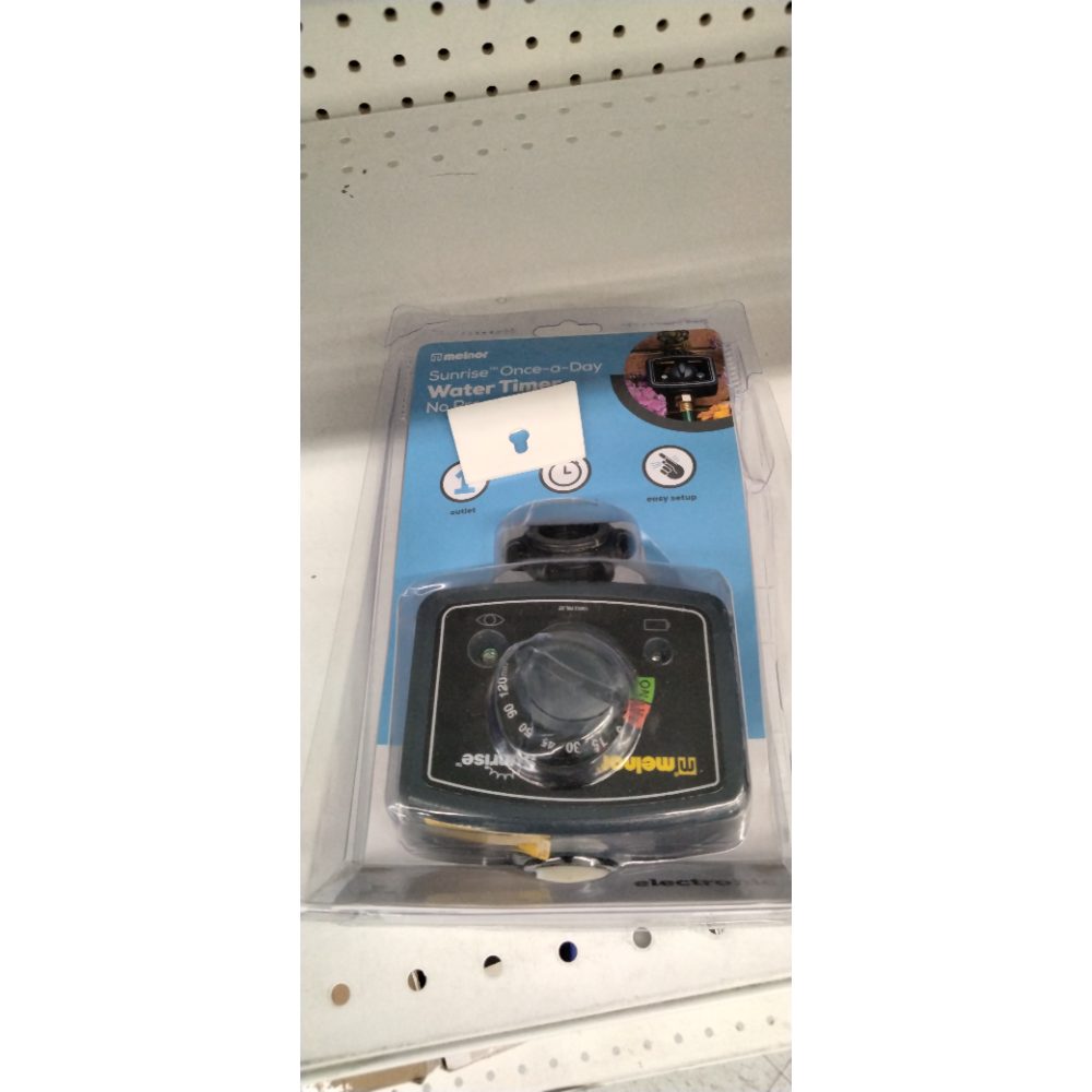 Melnor Water Timer Sunrise Once-a-Day Electronic No Programming Garden Yard