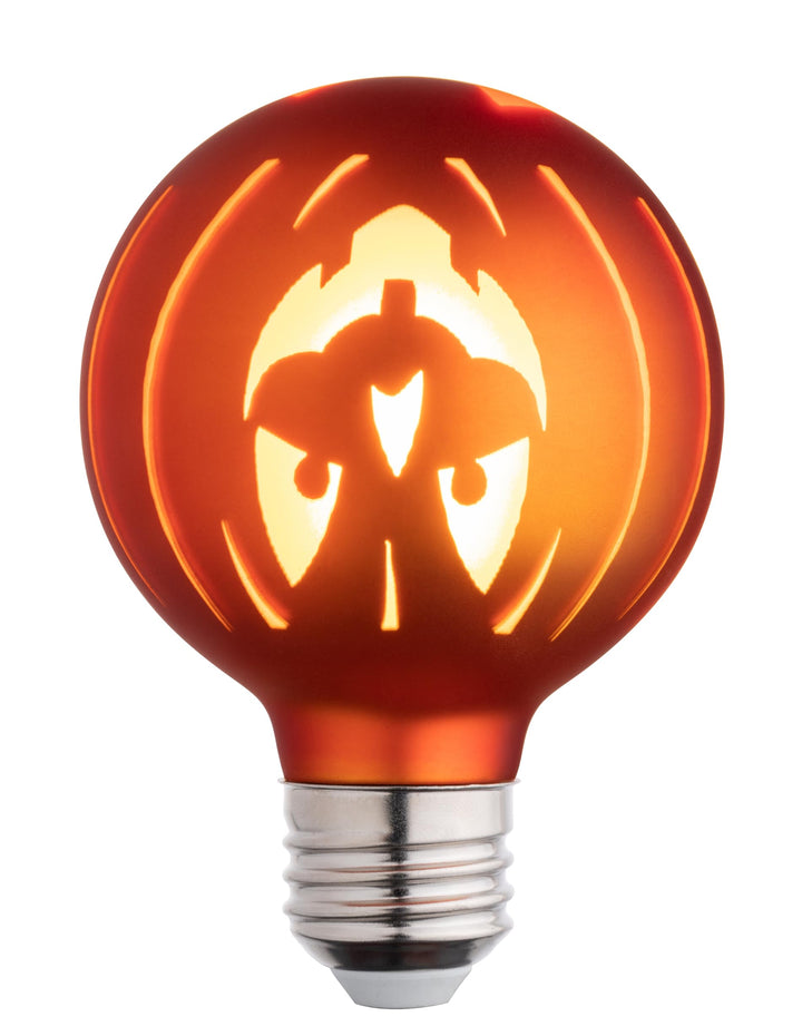 G25 LED Orange Halloween Light Bulbs - 3W 30 Watt Equivalent E26 Base Laser Halloween Bulb - DÃƒÂ©cor Orange LED Light Bulb - Party Decoration, Porch, Haunted House, Festivals Orange Light Bulbs
