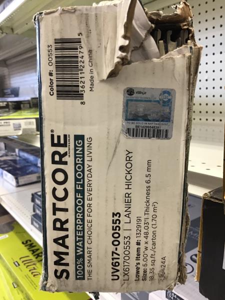 Smartcore Lanier Hickory Waterproof Flooring - 100% Waterproof, Easy Click Install Retail $45.00