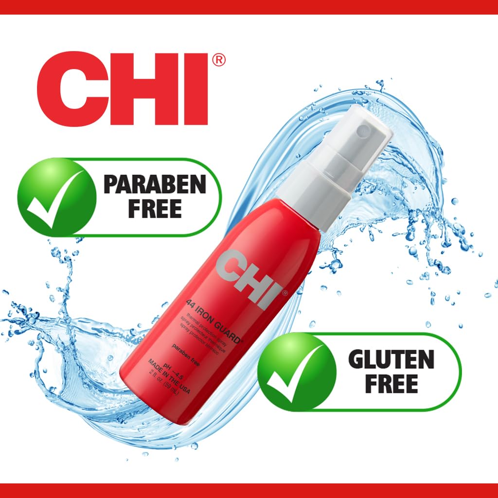 CHI 44 Iron Guard Thermal Protection Spray, Nourishing Formula Helps Resist Heat Damage to Hair & Tame Frizz, 2 Oz Retail $7.50