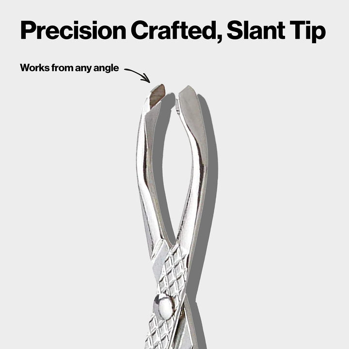 Revlon PerfecTweeze Scissor Tweezers, Slanted Tip, For Eyebrow Shaping and Hair Removal, Ergonomic Handle Design, Stainless Steel, 1 Count