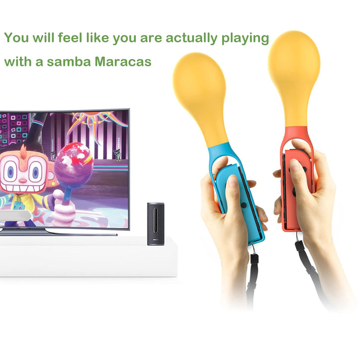 KETAN Enhance Your Gaming Switch Controller Grips for Samba de Amigo: Party Central - Compatible with Samba Maracas Games - Burlywood Color Retail $10.00