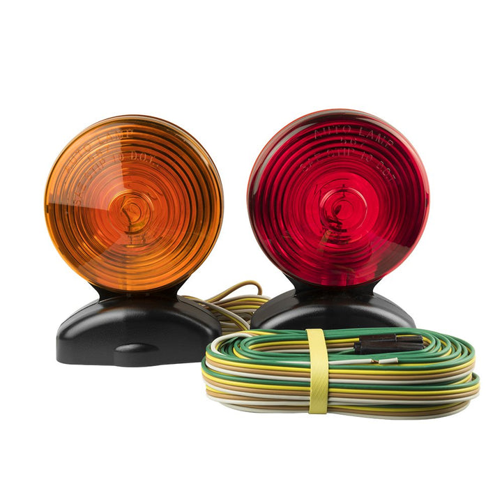 Blazer International C6300 2-Sided Magnetic Trailer Towing Light Kit, Red and Amber Retail $69.29