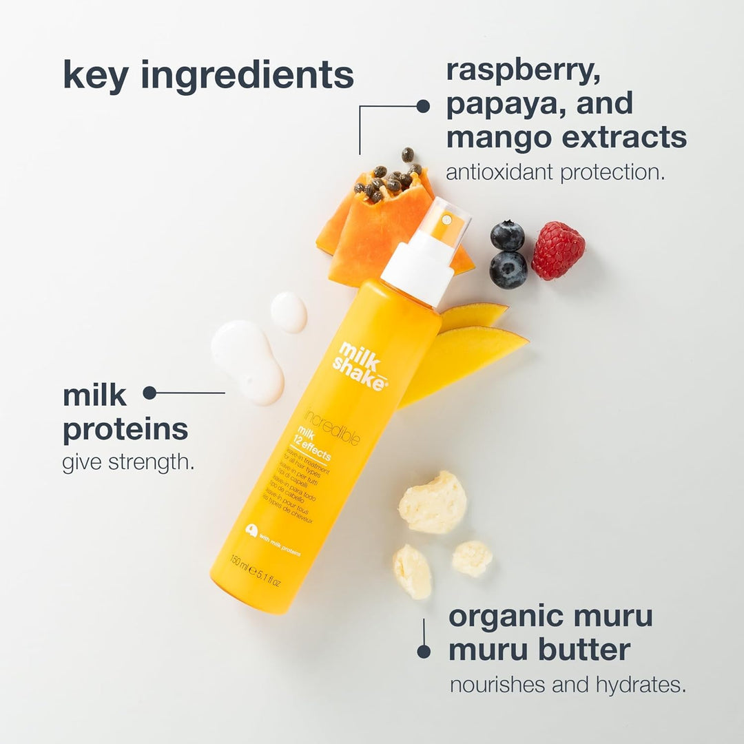 milk_shake Incredible Milk - Leave-In Hair Treatment for All Hair Types | Renews Detangles and Repairs Damaged Hair | 1.8 fl oz (55 ml) Retail $15.00
