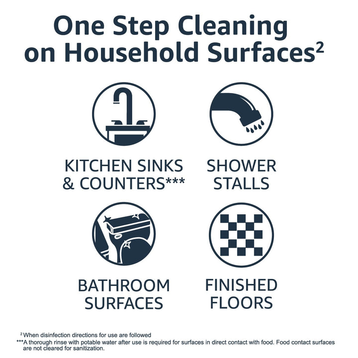 Amazon Basics Disinfecting Wipes, Lemon & Fresh Air Scent, Sanitizes/Cleans/Disinfects/Deodorizes, 320 Count (4 Packs of 80)