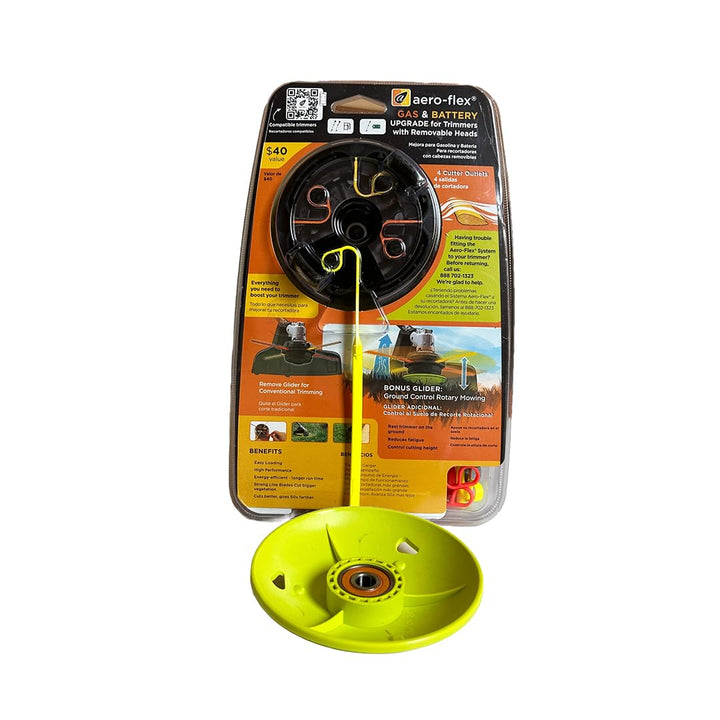 Aero-Flex® Universal Replacement Trimmer Head - Four Flexible line Blades - Fast & Easy to Change Flexible Blades | Saves Time - No More Trimmer Line Retail $34.95