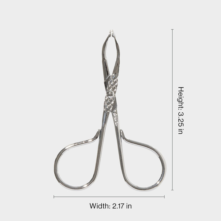 Revlon PerfecTweeze Scissor Tweezers, Slanted Tip, For Eyebrow Shaping and Hair Removal, Ergonomic Handle Design, Stainless Steel, 1 Count