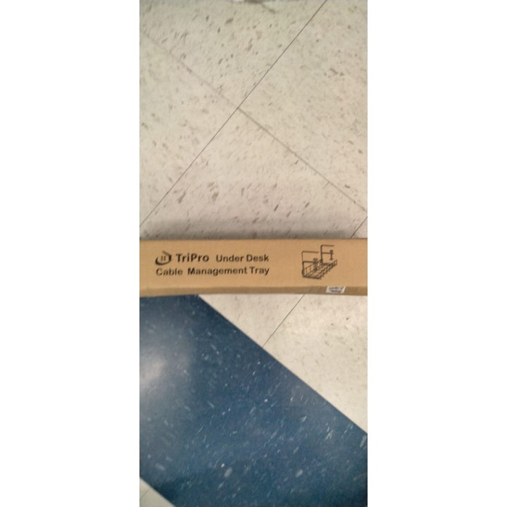 Under Desk Cable Management Tray -2 Pack, Upgraded Long Clamp, Inward Or Outward