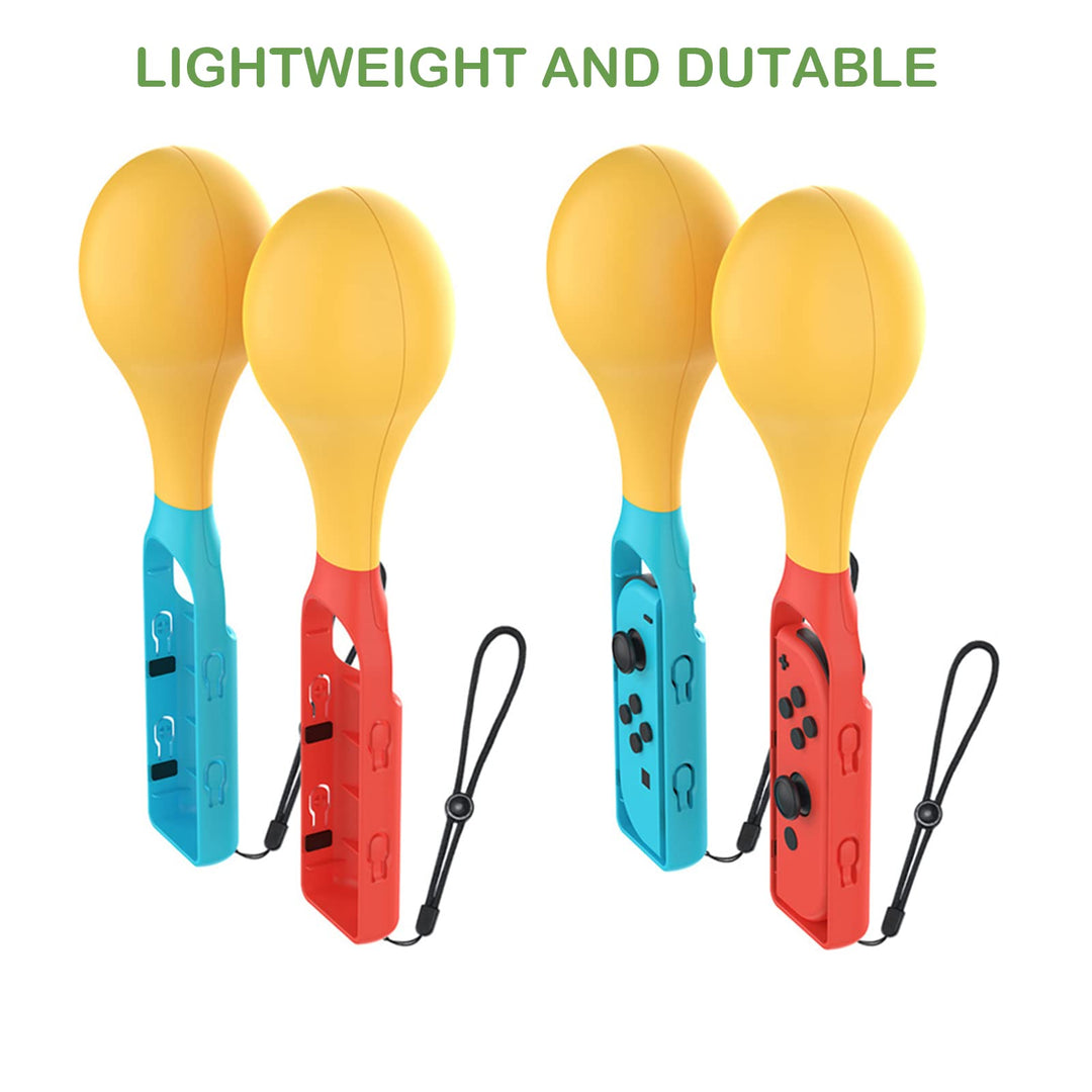 KETAN Enhance Your Gaming Switch Controller Grips for Samba de Amigo: Party Central - Compatible with Samba Maracas Games - Burlywood Color Retail $10.00