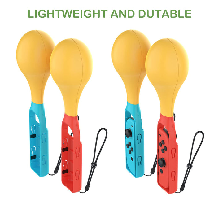 KETAN Enhance Your Gaming Switch Controller Grips for Samba de Amigo: Party Central - Compatible with Samba Maracas Games - Burlywood Color Retail $10.00